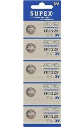 Supex Cr1225-c5 3v Lityum Düğme Pil 5'li Paket