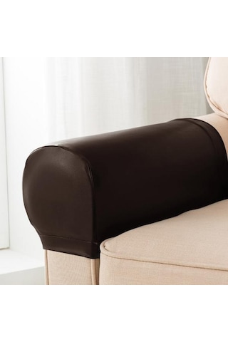 Suntek 2 Adet Kaymaz Pu Deri Streç Mobilya Kanepe Kol Dayama