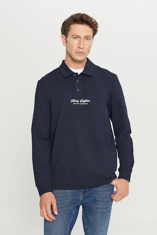 AC&Co / Altınyıldız Classics Erkek Lacı 2 İplik Pamuklu Standart Fit Normal Kesim Polo Yaka Sweatshirt