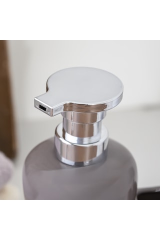Porsima 277746 Sıvı Sabunluk Fırçalı Süngerlikli Sabunluk Gri
