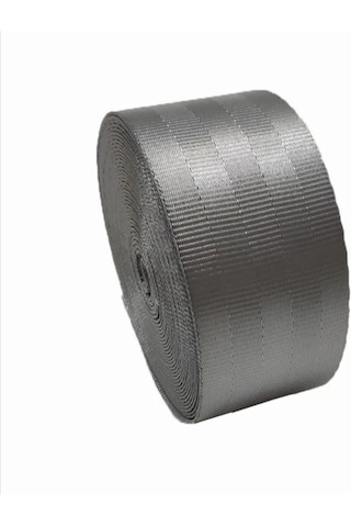 Renkli Emniyet Kemeri Şeritli 3 Metre 1 Kemer İçin Gri