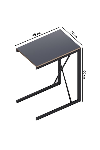 C Sehpa Yan Sehpa Zigon Sehpa Füme 1412