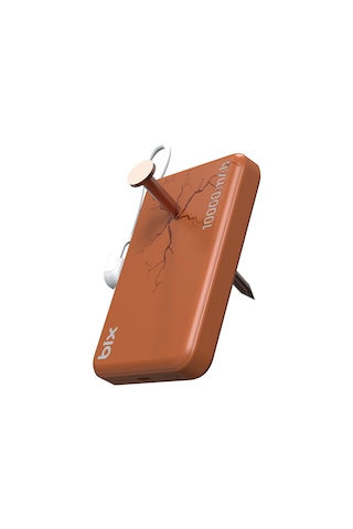 Bix Pb121 Qi2.2 Sertifikalı 25w Kablosuz Magsafe 10000mah Ultra Korumalı Powerbank Dahili Usb-c Kablolu Turuncu