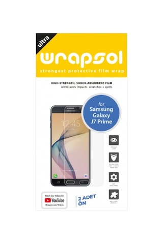 Galaxy J7 Prime Ekran Koruyucu 1+1 Ön Poliüretan Film