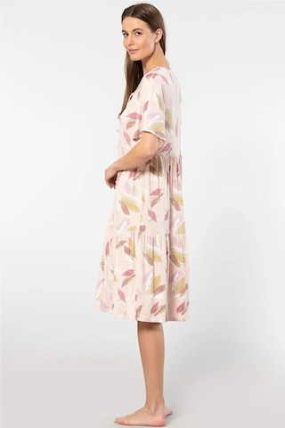 Türen 3354 Kadın Kısa Kollu Elbise-pudra Pudra