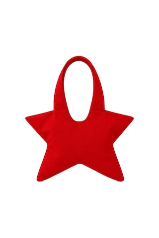 Tuttobene Star Bag Yıldız Çanta Çıtçıtlı İç Cepli Özel Tasarım Omuz Çantası Su Geçirmez Leke Tutmaz Tb052 Kırmızı
