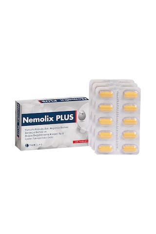 Nemolix Plus Yumurta Kabuğu Zarı 30 Tablet
