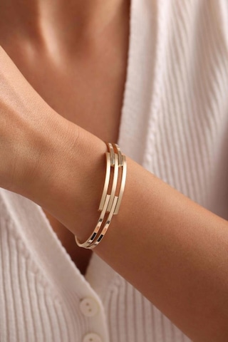 Altın Kaburga Kelepçe 3 Sıra Sarı Altın