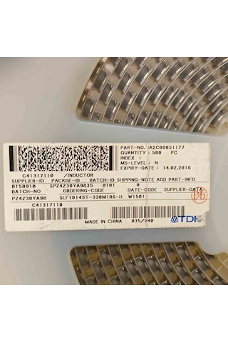 Slf10145t-330m1r6-h 33uh 1.6a 10x10x4.5 Smd Bobin 15 Adet