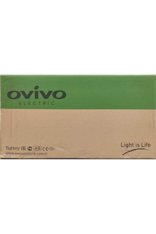 Ovivo Siyah Light Anahtar Çerçevesiz 120 Adet Koli Bazında