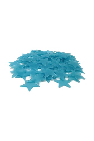 100pcs Ev Dekor Duvar Çıkartmaları Işıltılı Renk Yıldızları Aydınlık Floresan Duvar Çıkartması Fluorescent Green