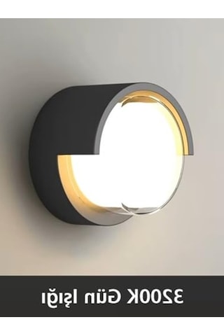 15w Modern Led Aplik, İç Ve Dış Mekan Kullanımı İçin 10 Parça Siyah