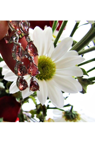 Gümüş Damla Zultanit Taşlı Kadın Küpesi