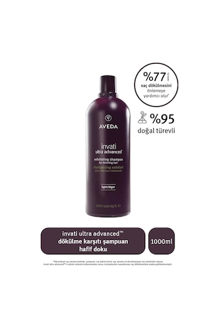 İnvati Ultra Advanced Dökülme Karşıtı Şampuan: Hafif Doku 1000ml