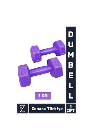 Avessa Premium Yüksek Kalite Sert Plastik Egzersiz Pilates Isınma Ev Hafif Ağırlık Antrenman 2x1 Kg Dambıl