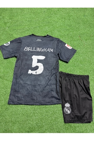 Real Madrid Bellingham 5 Futbol Çocuk Forması Siyah Çok Renkli Real Madrid Bellingham 5 Futbol Çocuk Forması Siyah Çok Renkli
