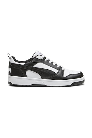 Puma Rebound V6 Low Tdp 406388 01 Erkek Sneaker Ayakkabı Beyaz Siyah 40-45 Beyaz - Siyah