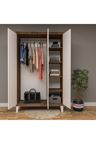 Karamel 3 Kapılı Gardırop Mdf Sis Gri