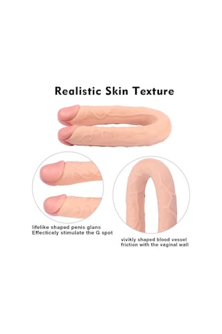 Truva Shop Shequ Harold 44 Cm Çift Taraflı Ten Rengi Unisex Penis