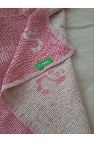 H2o Tekstil Bebek Battaniyesi Pembe
