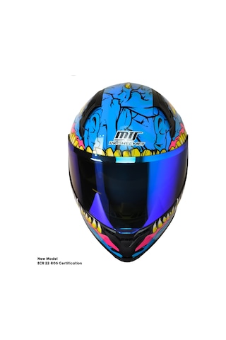 Mts M-910 Full Face Güneş Vizörlü Kraken Kapalı Kask