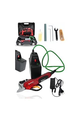 Adaptörlü Bağ Dal Budama Makası 50mm Kesme Çelik Bıçaklı Çantalı Budama Makası