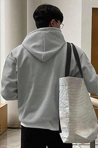Oksit Yeah Square Ön Baskılı Pamuklu Erkek Sweatshirt 001