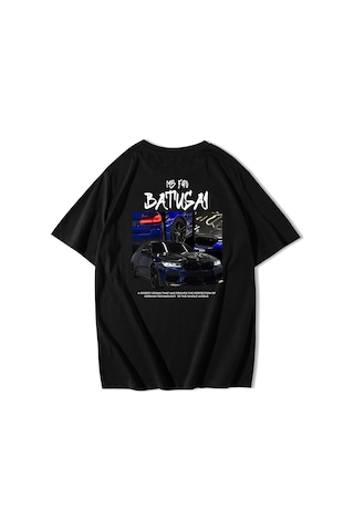 Brz Collection Unisex Oversize Bmw M5 Siyah T-shirt-siyah Siyah