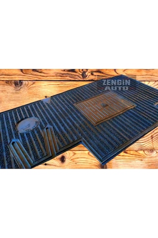 Tofaş Uyumlu Paspas Mavi T Logolu Dekorlu Mavi Iplikli