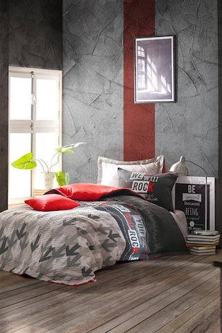 Genç Odası Tek Kişilik Complete Set Rock Kırmızı Genç Odası Tek Kişilik Complete Set Rock Kırmızı