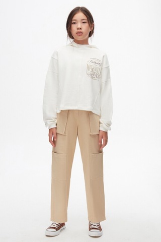 Xo Kids Kız Çocuk Pantolon 10-16 Yaş 57701 Vizon