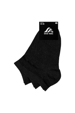 Skadi Mons Ankle 3 Pack Unisex Siyah Çorap 1605030123-001 Siyah