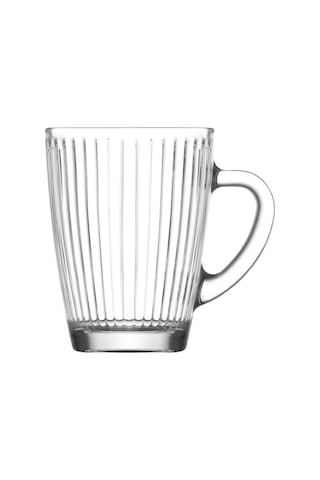 Lav Hestia Cam Kupa 6 Kişilik 400 ml Kulplu (Kahve/Çay Bardağı)