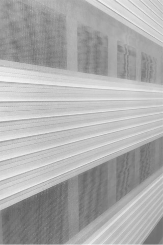 Narinlife Kırık Beyaz Geniş Plise Zebra Stor Güneşlik Perde