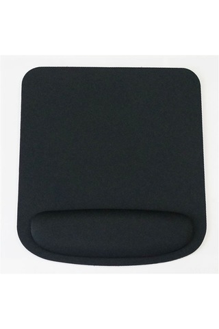 Skycity Ergonomik Eva + Kumaş Kayışlı Fare Padı - Yavaş Tepki Bellek Sponsu İle El Basıncı Azaltıcı - Siyah 230x210mm