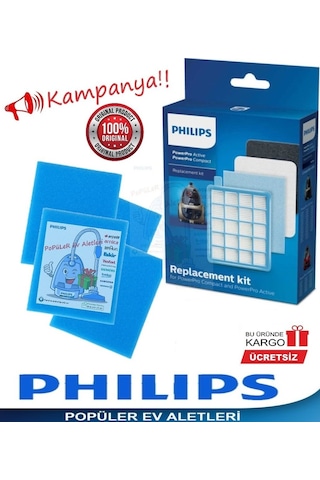 Phılıps Uyumlu Fc 9323 Powerpro Compact Hepa Filtre Seti (430092264)
