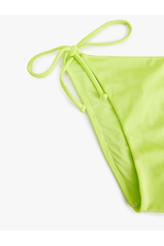 Koton Astarlı Biyeli Bağcıklı Yanları İpli Parlak Bikini Altı Yeşil 5sak00095mm Yeşil