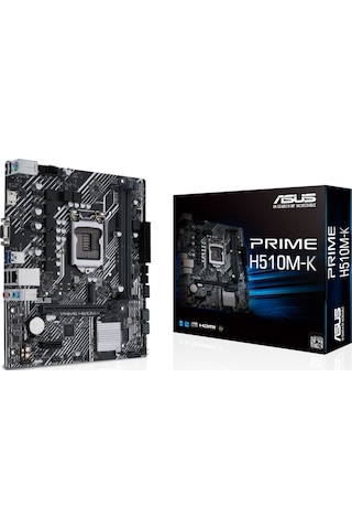Asus Prime H510M-K Intel H510 3200 MHz (OC) DDR4 Soket 1200 mATX Anakart