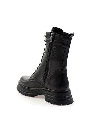 Bambi Siyah Hakiki Deri Kadın Bot & Bootie K02462040303 Siyah