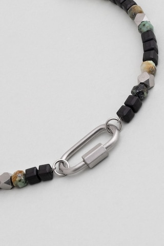 So Chic Jasper Ve Hematit Taşlı 23 Cm Çelik Erkek Bileklik Çelik