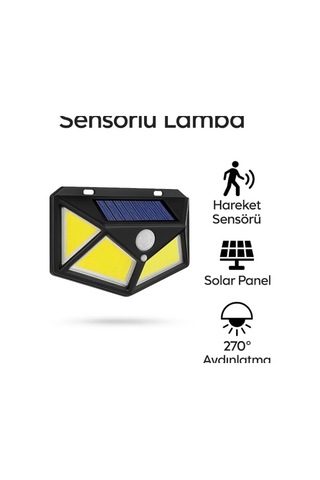 Harekete Sensörlü Solar Enerjili Işık Bahçe Işıklandırmak İçin Lamba Dış Mekan İçin Uygun Güneş Enerjili A