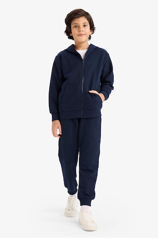 Defacto Erkek Çocuk Kapüşonlu Pike Fermuarlı Sweatshirt B6503a826spnv135 Lacivert-nv135