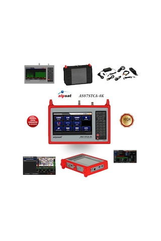 Alpsat As07 Stca-4k Uydu/kamera/karasal/kablo Combo Sinyal Bulucu