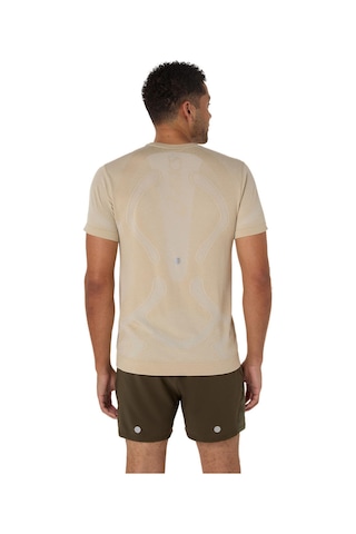 Asics Road Seamless Ss Top Erkek Bej Kısa Kollu Tshirt 2011d355-100 Bej