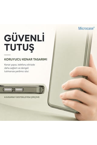 Microcase Honor 600 Lite Shield Serisi Darbeye Dayanıklı Yarı Esnek Plastik Tpu Kılıf - Al8100 Gri