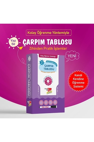 Kolay Öğrenme Yöntemiyle Çarpım Tablosu - Dikkat Atölyesi Yayınları