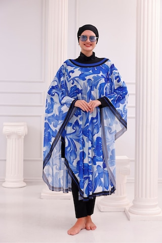Tarzını Seç Kimono Pareo - Tesettür Pareo - Akdeniz Model 240x135 Cm Çok Renkli