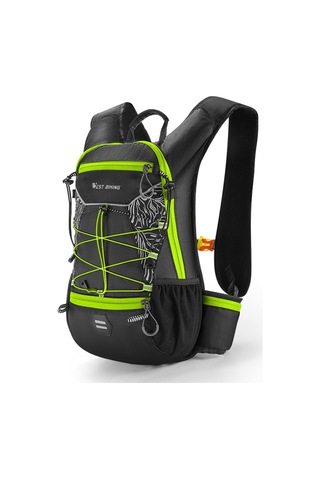 Jeehugo 16l Outdoor Bisiklet Ve Yürüyüş Sirt Çantasi, Oxford Kumaş, Hafif, 470g, Farkli Renkler Siyah-yesil Yeşil