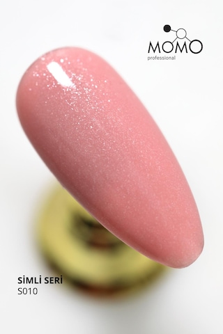 Momo Professional Kalıcı Oje S010 Simli Ten Pembesi 4 Ml