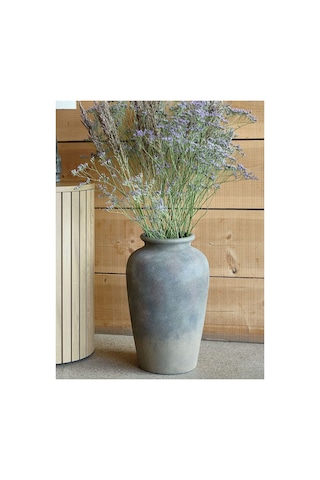 Vazo Tomas Ø26xy44cm Gri/kahverengi Kahverengi